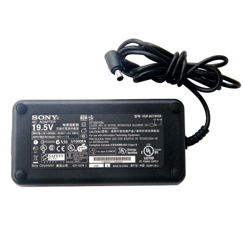 Original 150W Sony PCGA-AC19V7 PCGA-AC19V9 AC Adapter Charger