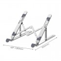 Laptop Stand, 7-Angles Adjustable,Aluminum-Sliver, Compatible with all Tablets/Laptops 10”-17.3”, Supports up to 88 lbs